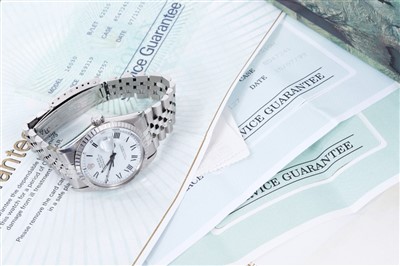 Lot 550 - Gentlemen’s Rolex Oyster stainless steel wristwatch with box and papers