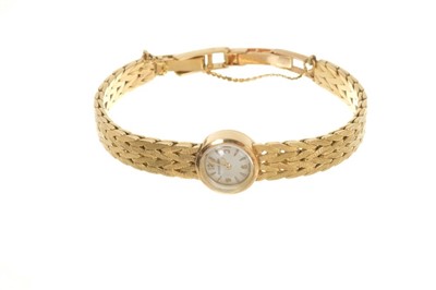 Lot 568 - Ladies’ Jaeger-LeCoultre 18ct gold bracelet watch