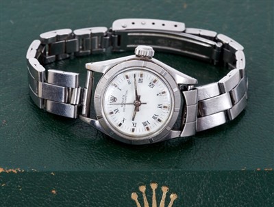 Lot 552 - Ladies Rolex Oyster Perpetual stainless steel wristwatch, circa 1974
