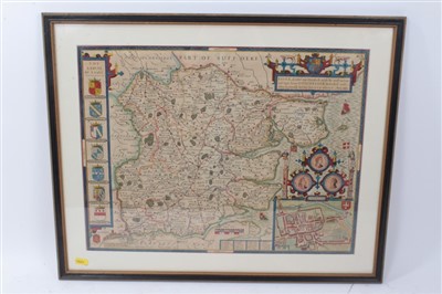 Lot 798 - John Speed (1552-1629) hand coloured map ‘Essex’