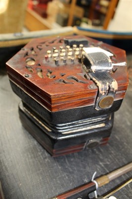 Lot 3504 - Victorian piano concertina by Lachenal