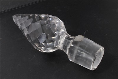 Lot 192 - Impressive Victorian cut glass decanter and stopper