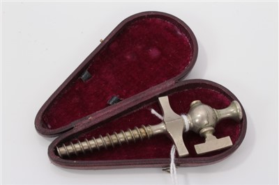 Lot 3765 - Champagne tap, cased