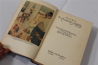 Lot 2428 - Edmund Dulac illustrated Arabian Nights, together with small group of modern first editions