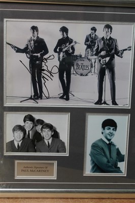 Lot 2468 - Autograph Paul McCartney signed image of The Beatles