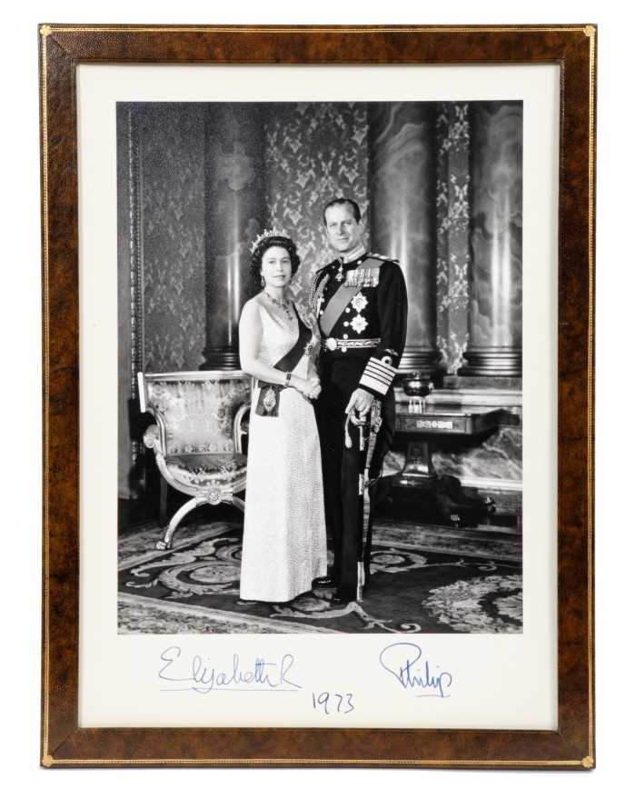 Lot 84 - H.M. Queen Elizabeth II and H.R.H. The Duke of Edinburgh signed presentation photograph