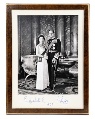 Lot 84 - H.M. Queen Elizabeth II and H.R.H. The Duke of Edinburgh signed presentation photograph