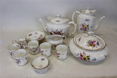 Lot 2031 - Royal Crown Derby Posies pattern teaware to include tea and coffee pot, tureen, cream jug, milk jug and cups and saucers, etc (18 pieces)
