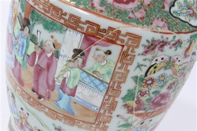 Lot 173 - Late 19th century Cantonese famille rose vase