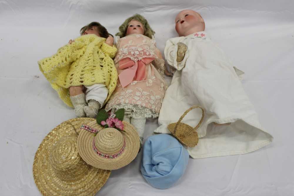 Lot 2703 - Dolls including Armand Marseille 351  31/2 K Dream Baby