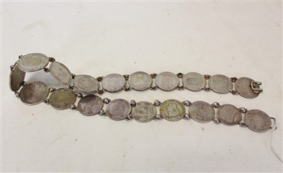 Lot 3535 - Unusual belt consisting of various late 18th century Maltese silver coins