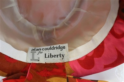 Lot 3063 - 1960s Silk Alan Couldridge for Liberty  hat in Liberty box