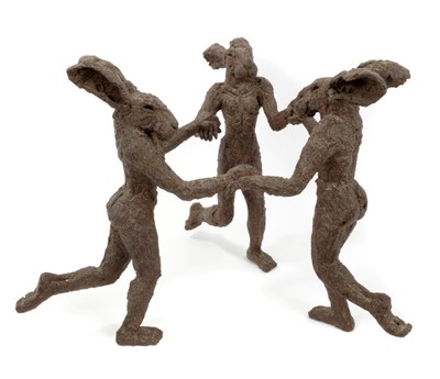 Lot 776 - Sophie Ryder (born 1963), bronze sculpture - Dancing Lady-Hares (2001)