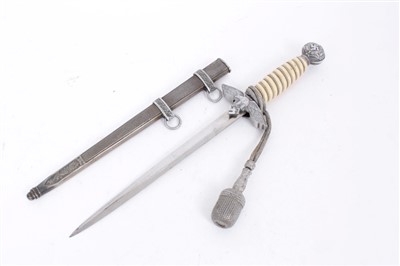 Lot 801 - Second World War Nazi Second Pattern Luftwaffe Dress Dagger with Dress Knot