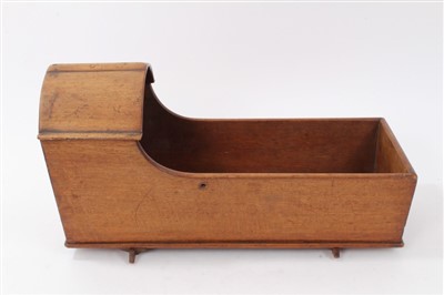 Lot 685 - 19th century miniature wood crib