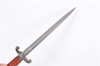 Lot 814 - Second World War Nazi Wehrmacht Dress Dagger with polished steel blade by F.W. Holler