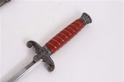 Lot 814 - Second World War Nazi Wehrmacht Dress Dagger with polished steel blade by F.W. Holler