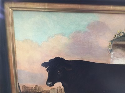 Lot 1123 - John Vine (1809-1867) oil on canvas Bull