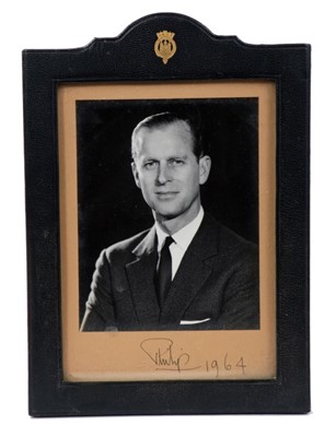 Lot 139 - HRH Prince Philip signed photograph in frame