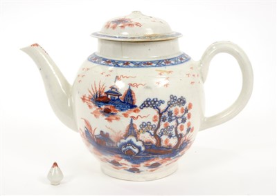 Lot 6 - 18th century Pennington Liverpool teapot and cover