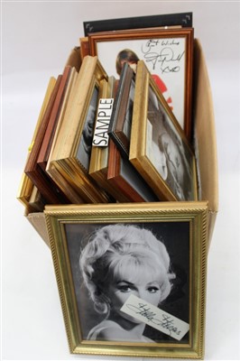 Lot 2540 - Collection of signed photos of celebrities including Doris Day, Whitney Houston and others