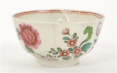 Lot 19 - Two 18th century Pennington Liverpool polychrome tea bowls