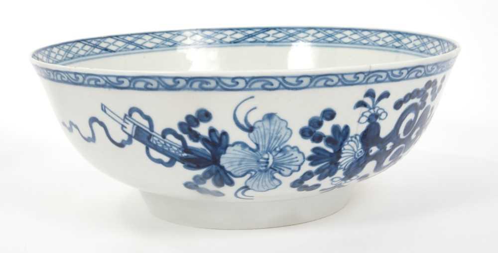 Lot 22 - 18th century Christians Liverpool blue and white bowl