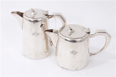 Lot 3841 - British Rail Tea and Coffee pots