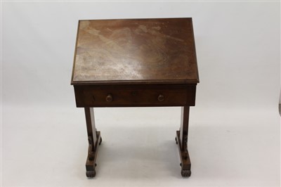 Lot 804 - Rare William IV mahogany architect’s table