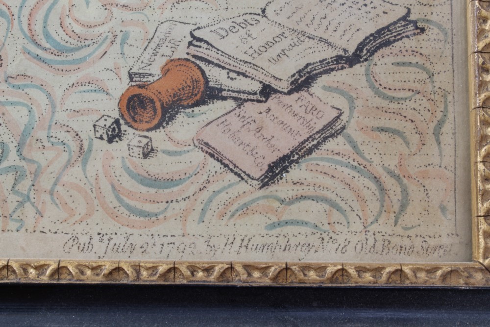 Lot 1055 - James Gilray (1757-1815) hand-coloured