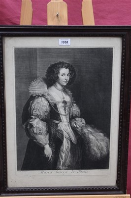 Lot 1058 - Anthony Van Dyck (1599-1641) etching 