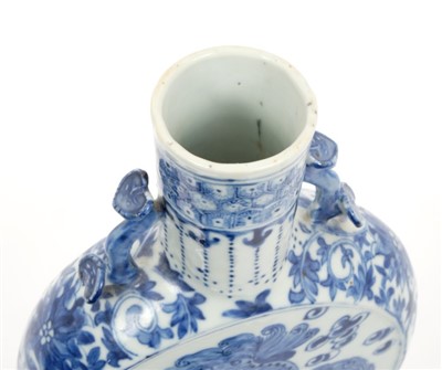 Lot 63 - 19th century Chinese blue and white moon flask
