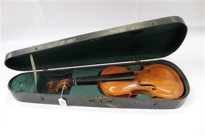 Lot 3675 - Late 19th/early 20th Century violin - copy of a Stainer