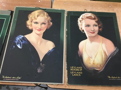 Lot 2430 - Collection of Leyland Motors “She’s a Leyland Lady” prints of ladies, circa 1950’s (qty)