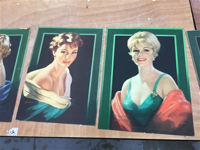 Lot 2430 - Collection of Leyland Motors “She’s a Leyland Lady” prints of ladies, circa 1950’s (qty)