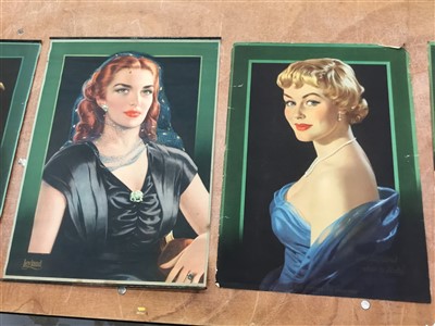 Lot 2430 - Collection of Leyland Motors “She’s a Leyland Lady” prints of ladies, circa 1950’s (qty)