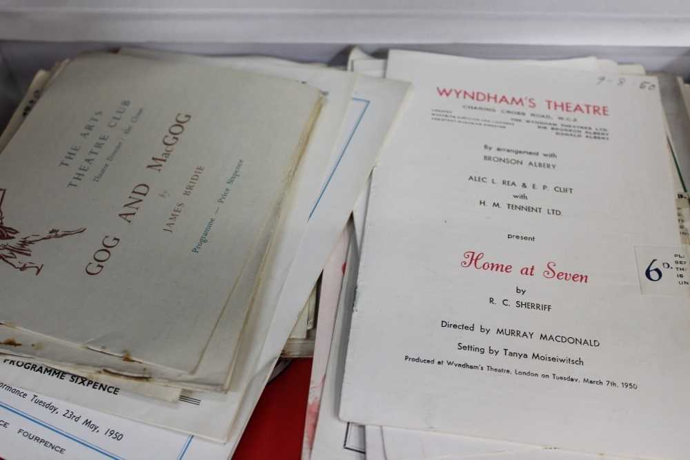 Lot 2485 - Six boxes of theatre programmes from 1900 onwards