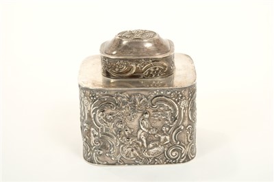 Lot 341 - 19th century Dutch silver tea caddy