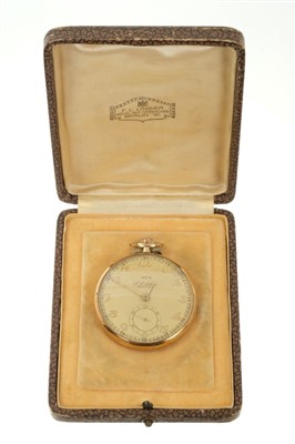 Lot 582 - 1920s gentlemen’s 14ct gold pocket watch by Recta