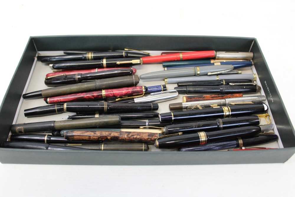 Lot 3623 - Collection of vintage fountain pens