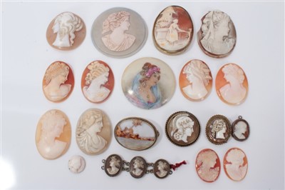 Lot 3213 - Collection of various cameos