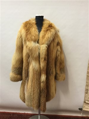 Lot 3074 - Vintage Red Fox fur coat