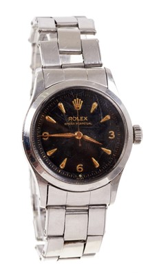 Lot 600 - Gentleman’s Rolex Oyster Perpetual stainless steel wristwatch. Model 6332