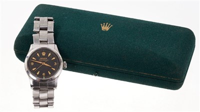 Lot 600 - Gentleman’s Rolex Oyster Perpetual stainless steel wristwatch. Model 6332