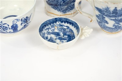 Lot 35 - Collection of 18th century Caughley blue and white wares