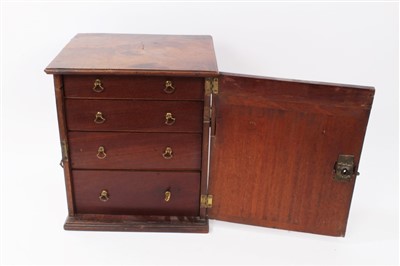 Lot 697 - George III mahogany collectors cabinet