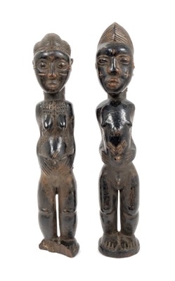 Lot 711 - Good pair of Bause figures, Ivory Coast, male and female figures