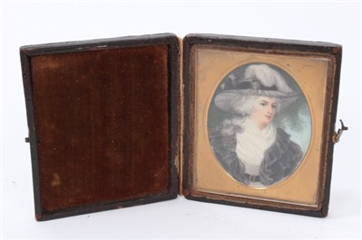 Lot 748 - After George Romney (1734-1802) portrait miniature of the Duchess of Rutland