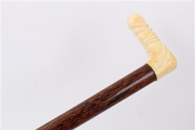 Lot 642 - Victorian erotic novelty walking stick