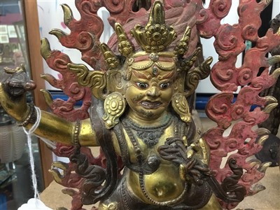 Lot 791 - Two Nepalese bronze gods